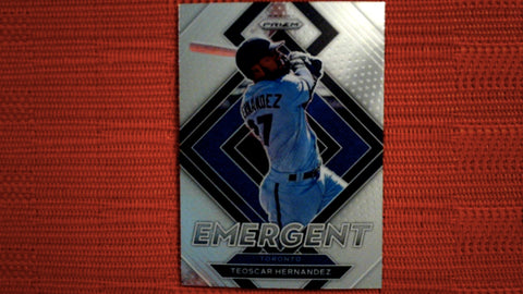 2022 Panini Prizm Baseball Emegent #E-9 Teoscar Hernandez Insert Default Title