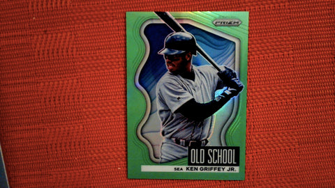 2022 Panini Prizm Baseball Lime Green Old School #OS-2 Ken Griffey Jr 28/125 Insert Default Title