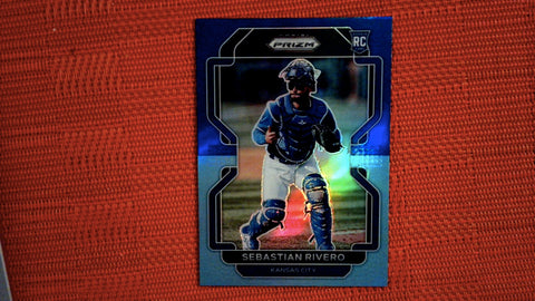 2022 Panini Prizm Baseball Navy Blue/Carolina Blue Prizm #108 Sebastian Rivero Hot Box Rookie Default Title
