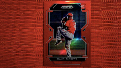 2022 Panini Prizm Baseball Red Prizm #95 Dauri Moreta Rookie Default Title