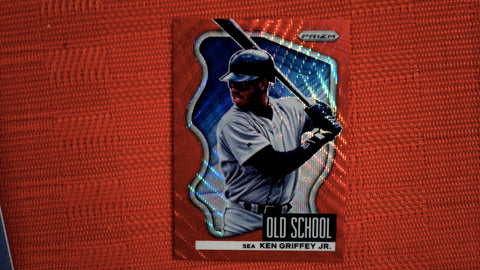 2022 Panini Prizm Baseball Red Wave Old School #OS-2 Ken Griffey Jr 2/99 Insert Default Title