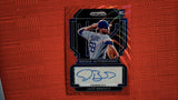 2022 Panini Prizm Baseball Red Wave Prizm Rookie Autographs #RA-BZ Jake Brentz 58/75 Default Title