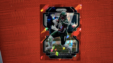2022 Panini Prizm Football Red Cracked Ice #87 Chris Herndon IV Default Title