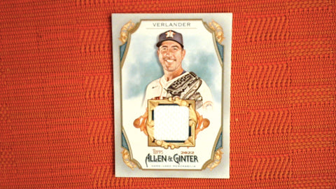 2022 Topps Allen & Ginter A&G Full-Size Relics B RELICS #AGRB-JV Justin Verlander