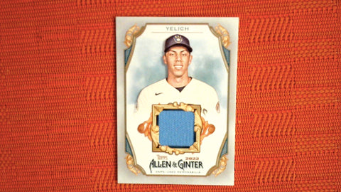 2022 Topps Allen & Ginter A&G Full-Size Relics B RELICS #AGRB-CY Christian Yelich