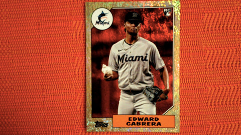 2022 Topps Archives Baseball Red Hot Foil #228 Edward Cabrera 11/50 Rookie Default Title