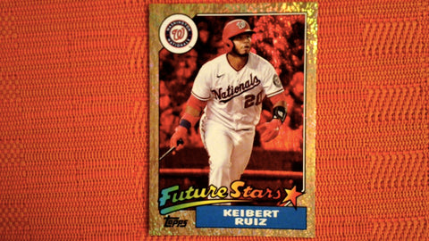 2022 Topps Archives Baseball Red Hot Foil Future Stars Variation #284 Keibert Ruiz 44/50 Rookie Default Title