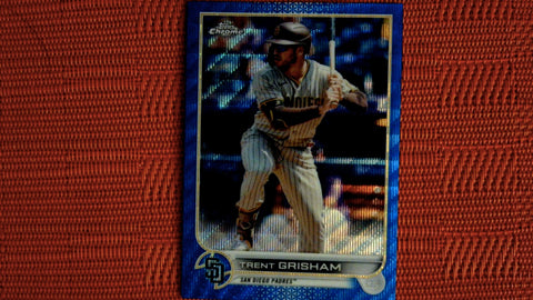 2022 Topps Chrome Baseball Blue Wave Refractor #175 Trent Grisham 41/75 Default Title