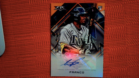 2022 Topps Fire Autograph #FA-WF Wander Franco Orange Rookie 50/99 Default Title