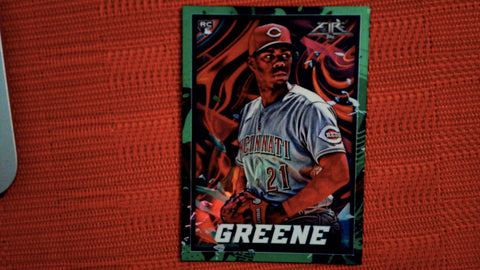 2022 Topps Fire Green #45 Hunter Greene Rookie 102/199 Default Title