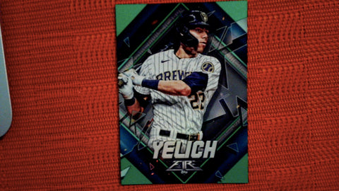 2022 Topps Fire Green #83 Christian Yelich 158/199 Default Title
