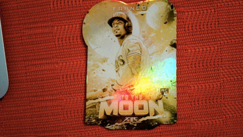 2022 Topps Fire To The Moon #TTM-9 Wander Franco Gold Minted Insert Default Title