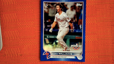 2022 Topps Opening Day Opening Day Blue Foil #137 Luke Williams Rookie /2022 Default Title