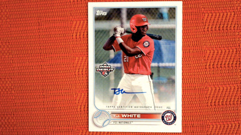 2022 Topps Pro Debut Auto #PD-191 TJ White Default Title