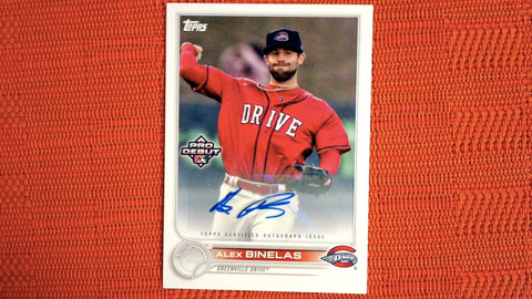 2022 Topps Pro Debut Auto #PD-28 Alex Binelas Default Title