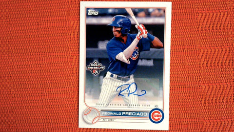2022 Topps Pro Debut Auto #PD-55 Reginald Preciado Default Title