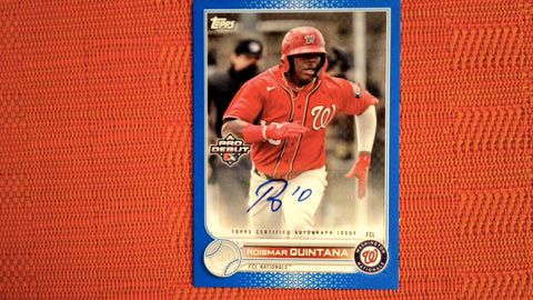 2022 Topps Pro Debut Blue Auto #PD-166 Roismar Quintana 49/150 Default Title