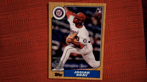 2022 Topps Series 1 1987 Topps Baseball 35th Anniversary Set #T87-12 Josiah Gray Rookie Baseball Default Title