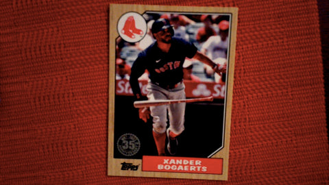 2022 Topps Series 1 1987 Topps Baseball 35th Anniversary Set #T87-35 Xandr Bogaerts Insert Baseball Default Title