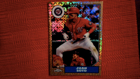 2022 Topps Series 1 1987 Topps Chrome Silver Pack #T87C-25 Juan Soto Insert Baseball Default Title