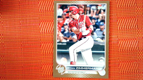 2022 Topps Series 1 Baseball #296 Ryan Zimmerman Gold 1194/2022 Default Title