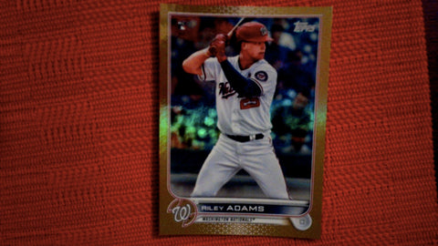 2022 Topps Series 1 Gold Foil Parallel #158 Riley Adams Rookie Baseball Default Title