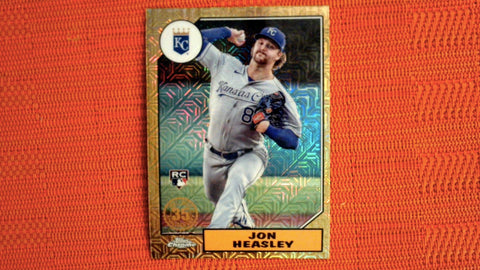 2022 Topps Series 2 Rookie #T87C2-28 Jon Heasley Chrome Mojo Refractor Default Title