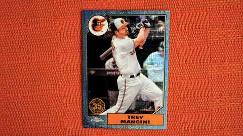 2022 Topps Update Silver Pack Mojo #T87C-49 Trey Mancini Blue 115/150 Default Title