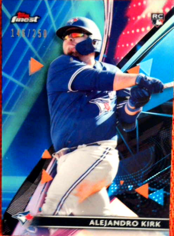 2021 Topps Finest Purple/Aqua Vapor  Refractor #74 Alejandro Kirk- Toronto Blue Jays 146/250