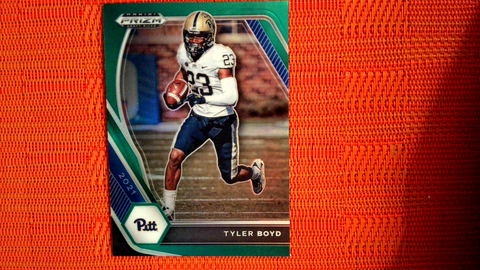 2021 Panini Prizm Draft Picks Football Green Prizm #38 Tyler Boyd - Pittsburgh Panthers/Cincinnati Bengals