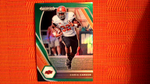 2021 Panini Prizm Draft Picks Football Green Prizm  #98 Chris Carson - Oklahoma State Cowboys/Seattle Seahawks