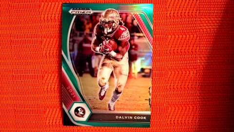 2021 Panini Prizm Draft Picks Football Green Prizm #83 Dalvin Cook - Florida State Seminoles/Minnesota Vikings