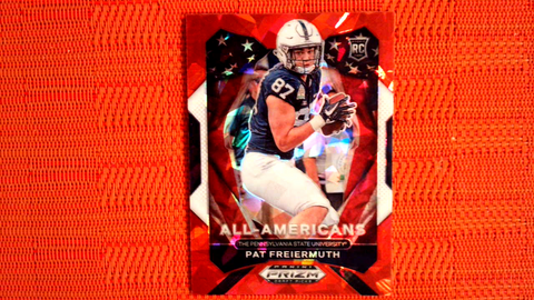 2021 Panini Prizm Draft Picks Football Red Prizm Cracked Ice All-Americans Rookie #184 Pat Freiermuth - Penn State Nittany Lions/Pittsburgh Steelers