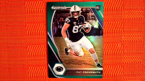 2021 Panini Prizm Draft Picks Football Green Prizm Rookie #127 Pat Freiermuth - Penn State Nittany Lions/Pittsburgh Steelers