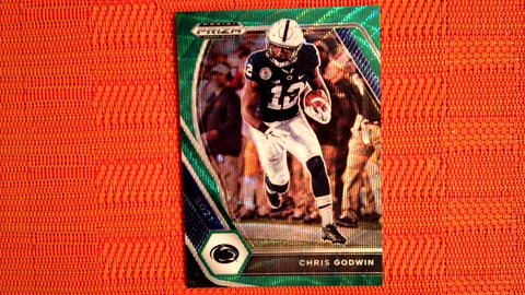 2021 Panini Prizm Draft Picks Football Green Prizm Wave #65 Chris Godwin - Penn State Nittany Lions/Tampa Bay Buccaneers