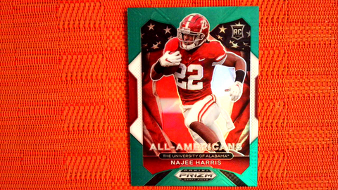 2021 Panini Prizm Draft Picks Football Green Prizm All Americans Rookie #193 Najee Harris - Alabama Crimson Tide/Pittsburgh Steelers
