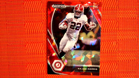 2021 Panini Prizm Draft Picks Football Red Prizm Cracked Ice Rookie #102 Najee Harris - Alabama Crimson Tide/Pittsburgh Steelers