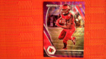 2021 Panini Prizm Draft Picks Football Purple Wave Prizm Rookie #119 Javian Hawkins - Louisville Cardinals/Los Angeles Rams