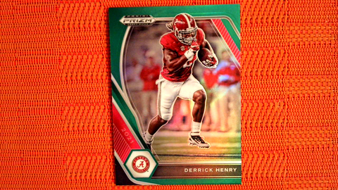 2021 Panini Prizm Draft Picks Football Green Prizm #81 Derrick Henry - Alabama Crimson Tide/Tennesee Titans