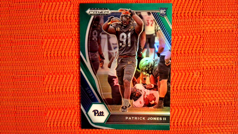 2021 Panini Prizm Draft Picks Football Green Prizm Rookie #130 Patrick Jones II - Pittsburgh Panthers/Minnesota Vikings