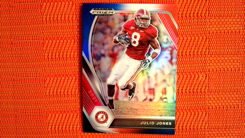 2021 Panini Prizm Draft Picks Football Red, White, and Blue Prizm #55 Julio Jones - Alabama Crimson Tide/Tennesee Titans
