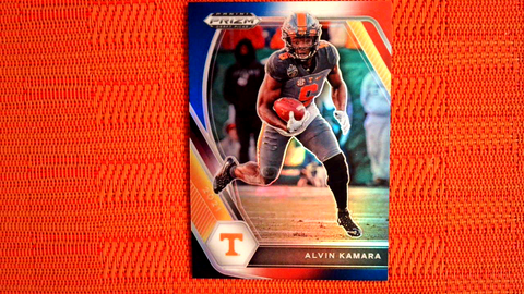 2021 Panini Prizm Draft Picks Football Red, White, and Blue Prizm #39 Alvin Kamara - Tennessee Volunteers/New Orleans Saints