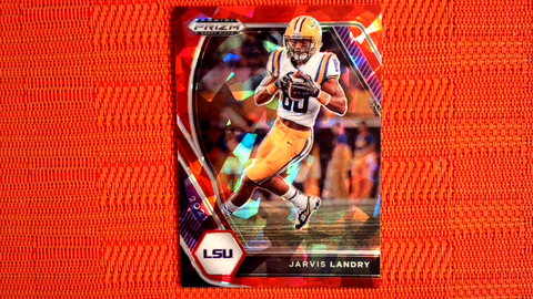 2021 Panini Prizm Draft Picks Football Red Prizm Cracked Ice #62 Jarvis Landry - LSU Tigers/Cleveland Browns