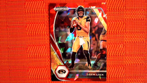 2021 Panini Prizm Draft Picks Football Red Prizm Cracked Ice #30 Drew Lock - Missouri Tigers/Denver Broncos