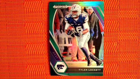 2021 Panini Prizm Draft Picks Football Green Prizm #40 Tyler Lockett - Kansas State Wildcats/Seattle Seahawks
