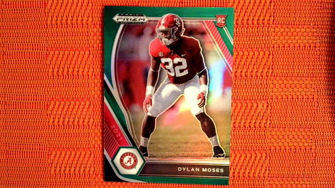 2021 Panini Prizm Draft Picks Football Green Prizm Rookie #140 Dylan Moses - Alabama Crimson Tide/Jacksonville Jaguars