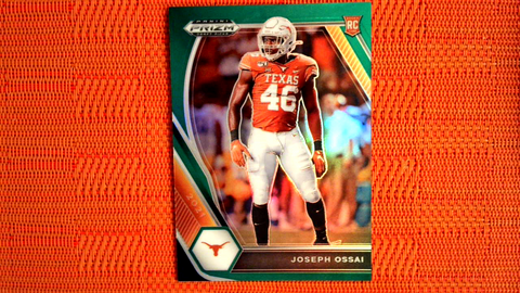 2021 Panini Prizm Draft Picks Football Green Prizm Rookie #150 Joseph Ossai - Texas Longhorns/Cincinnati Bengals