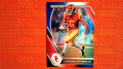 2021 Panini Prizm Draft Picks Football Red, White, and Blue Prizm #73 Michael Pittman Jr. - USC Trojans/Indianapolis Colts