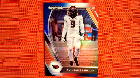 2021 Panini Prizm Draft Picks Football Red, White and Blue Prizm Rookie #141 Hamilcar Rashed Jr. - Oregon State Beavers/New York Jets
