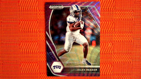 2021 Panini Prizm Draft Picks Football Purple Wave Prizm #72 Jalen Reagor - TCU Horned Frogs/Philadelphia Eagles